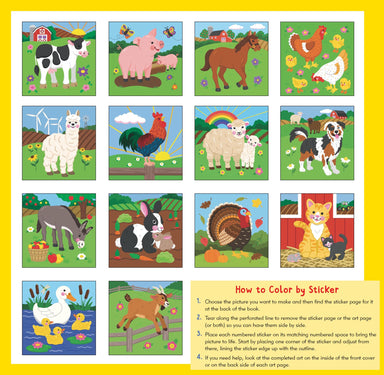 My First Color By Sticker Farm Animals