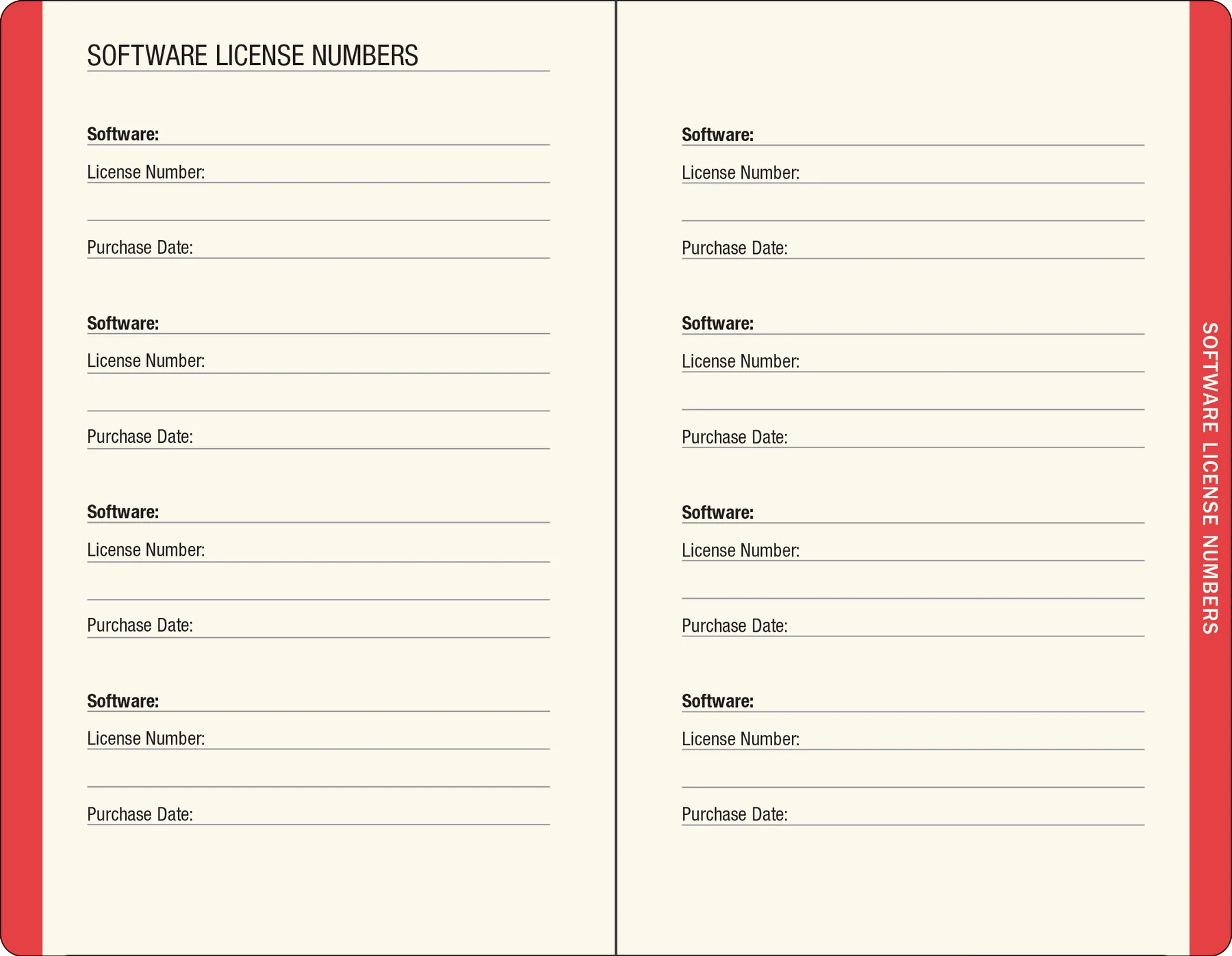Internet Address & Password Logbook - Mushrooms