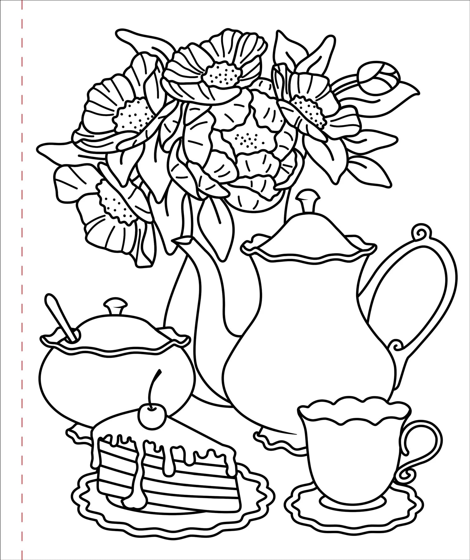 Home Sweet Home Large Print Coloring Book