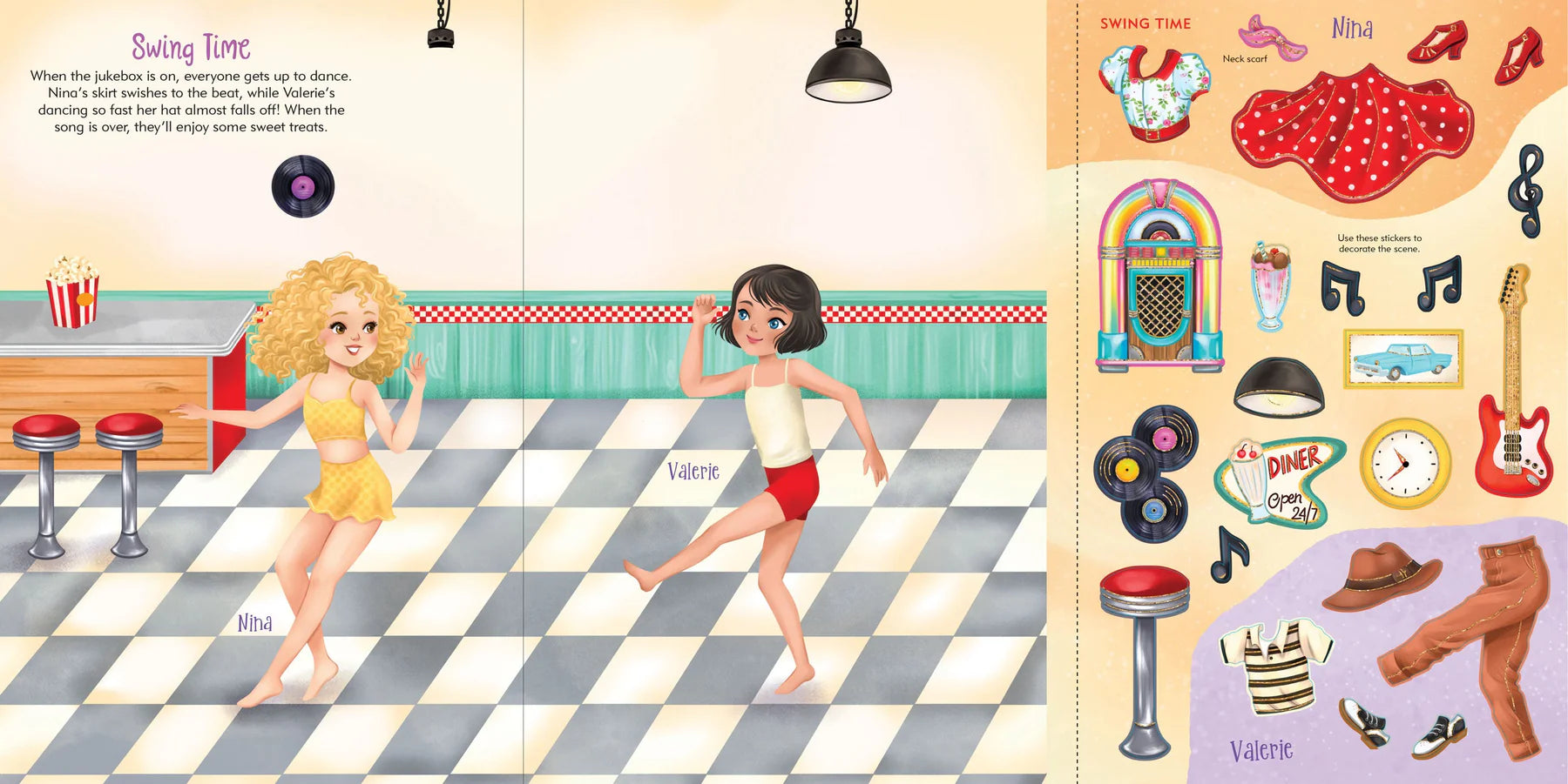 Dancers Sticker Doll Dress Up