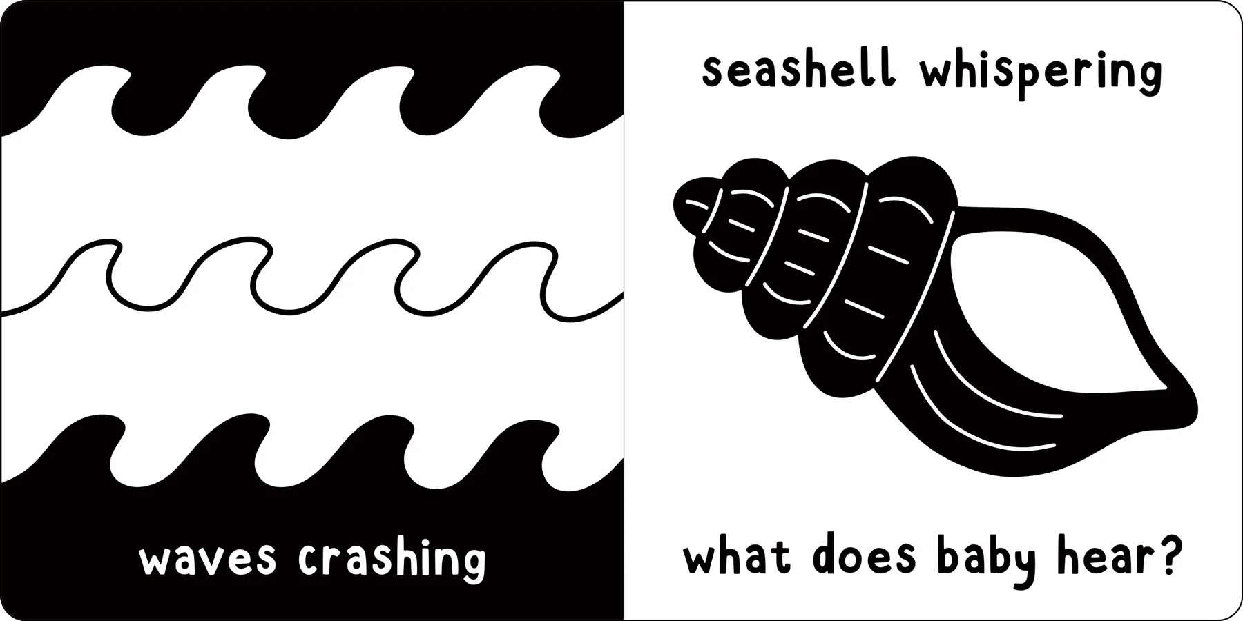 What Does Baby See? At The Sea - A First High Contrast Book