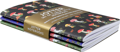 Mushrooms Jotter Journals - Set of 3 Little Notebooks