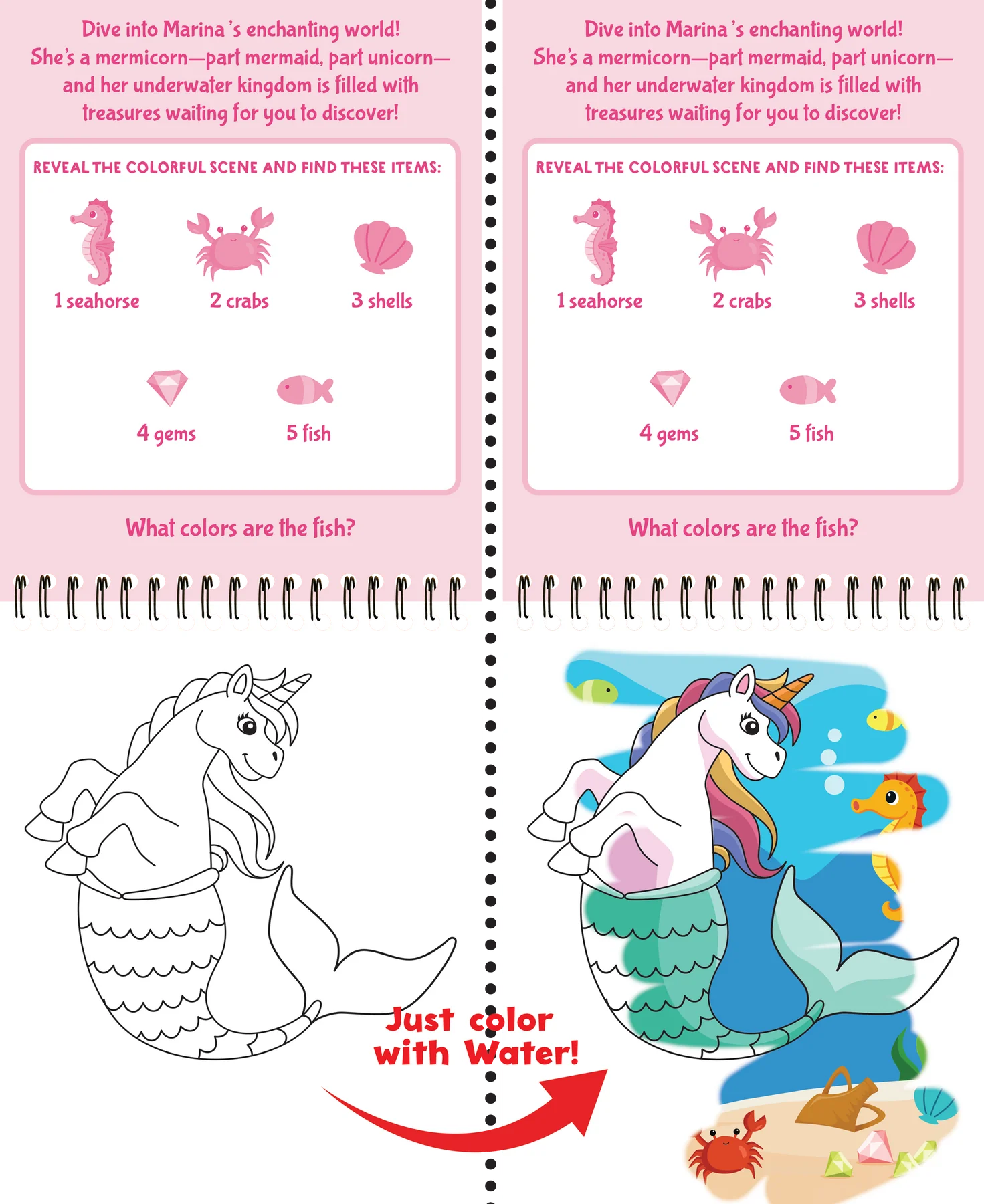 Color With Water Unicorns