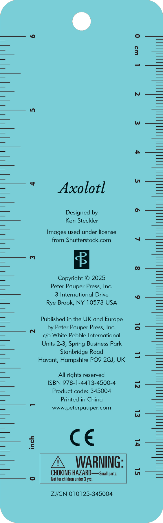 Axolotl I Like To Read. Beaded Bookmark