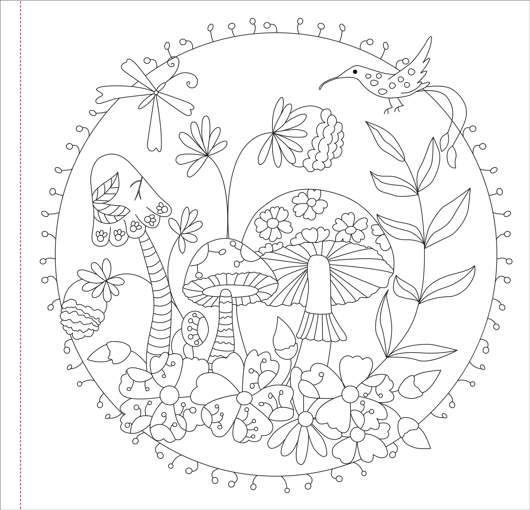 Mushrooms Artist's Coloring Book