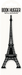 Eiffel Tower Metal Hugger Bookmark