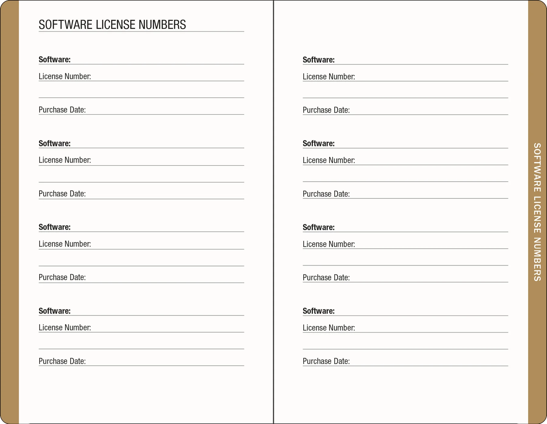 Internet Address & Password Logbook - Amalfi Lemons