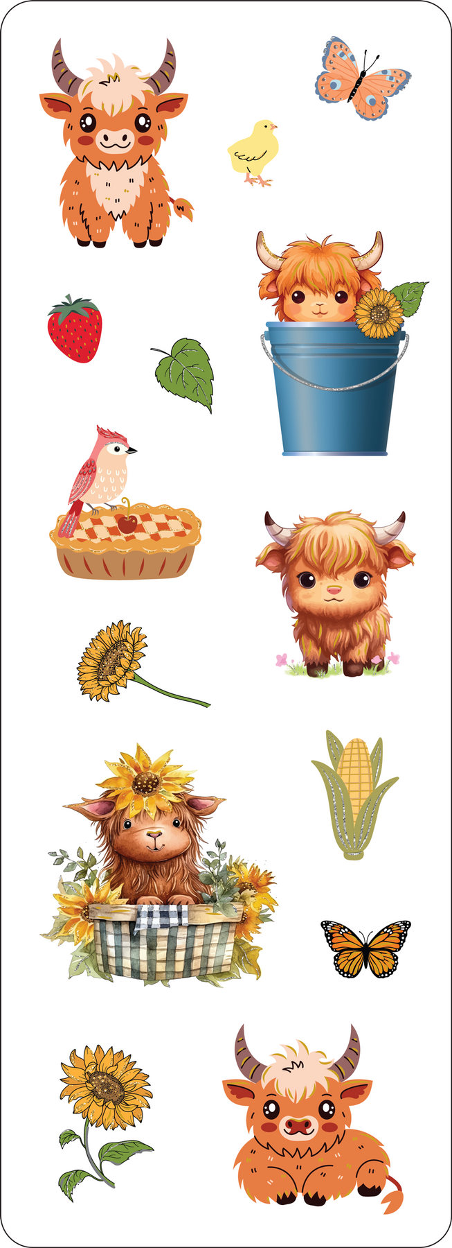 Highland Cows Stickers
