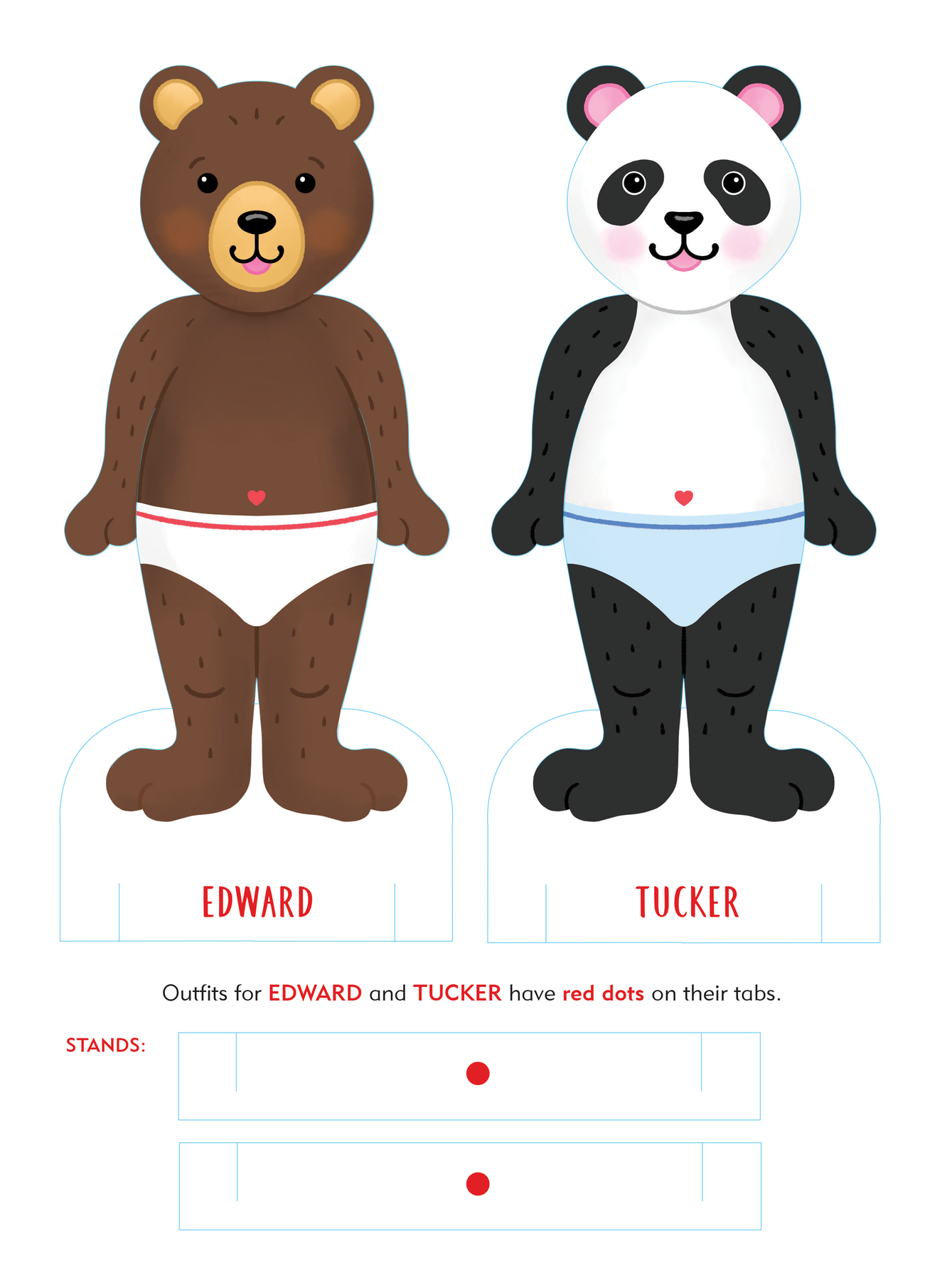Classic Keepsake Paper Dolls - Beartown