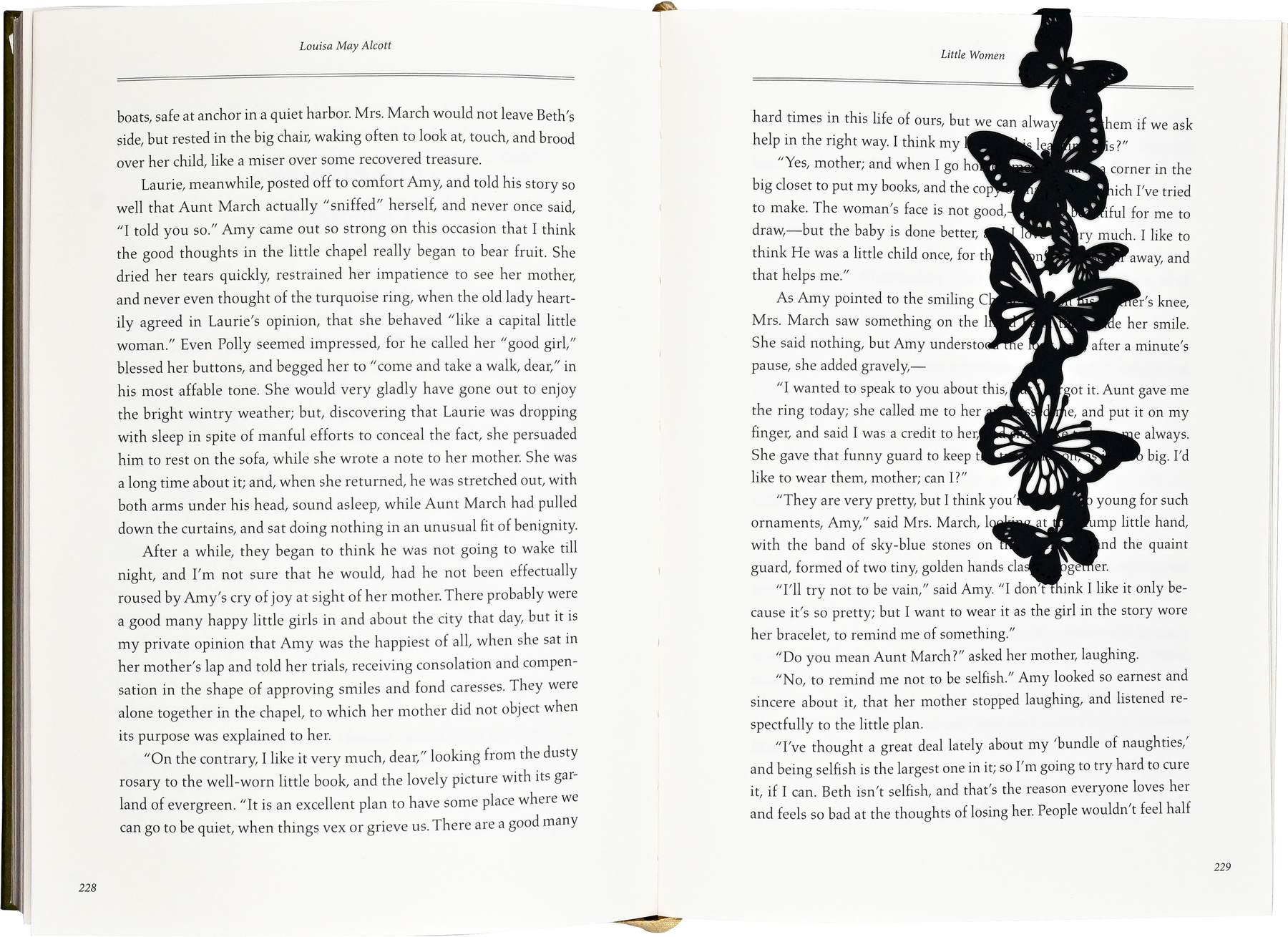 Butterflies Book Hugger Metal 'Hanging' Bookmark