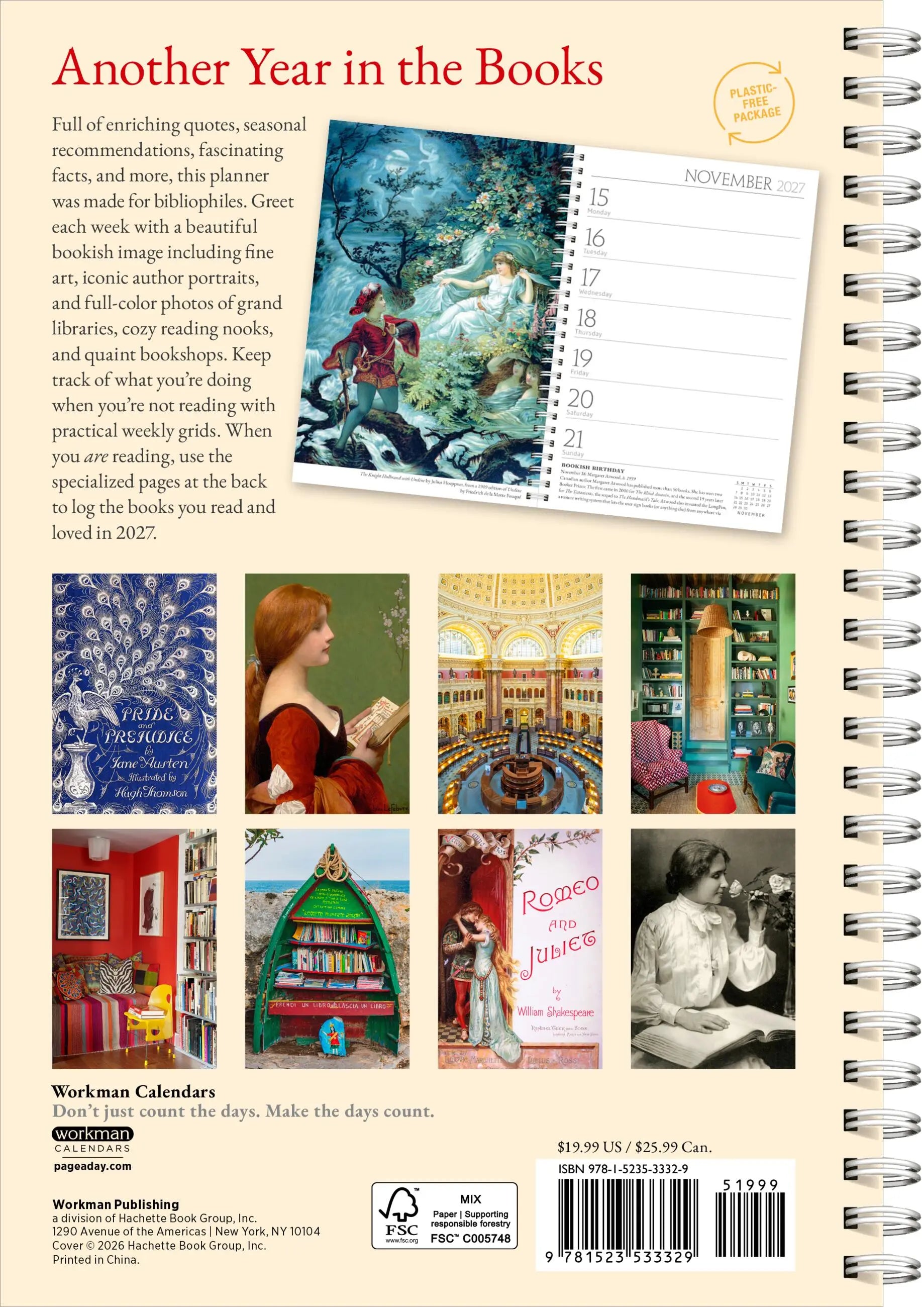 A Book Lover’s Year Engagement Calendar 2027