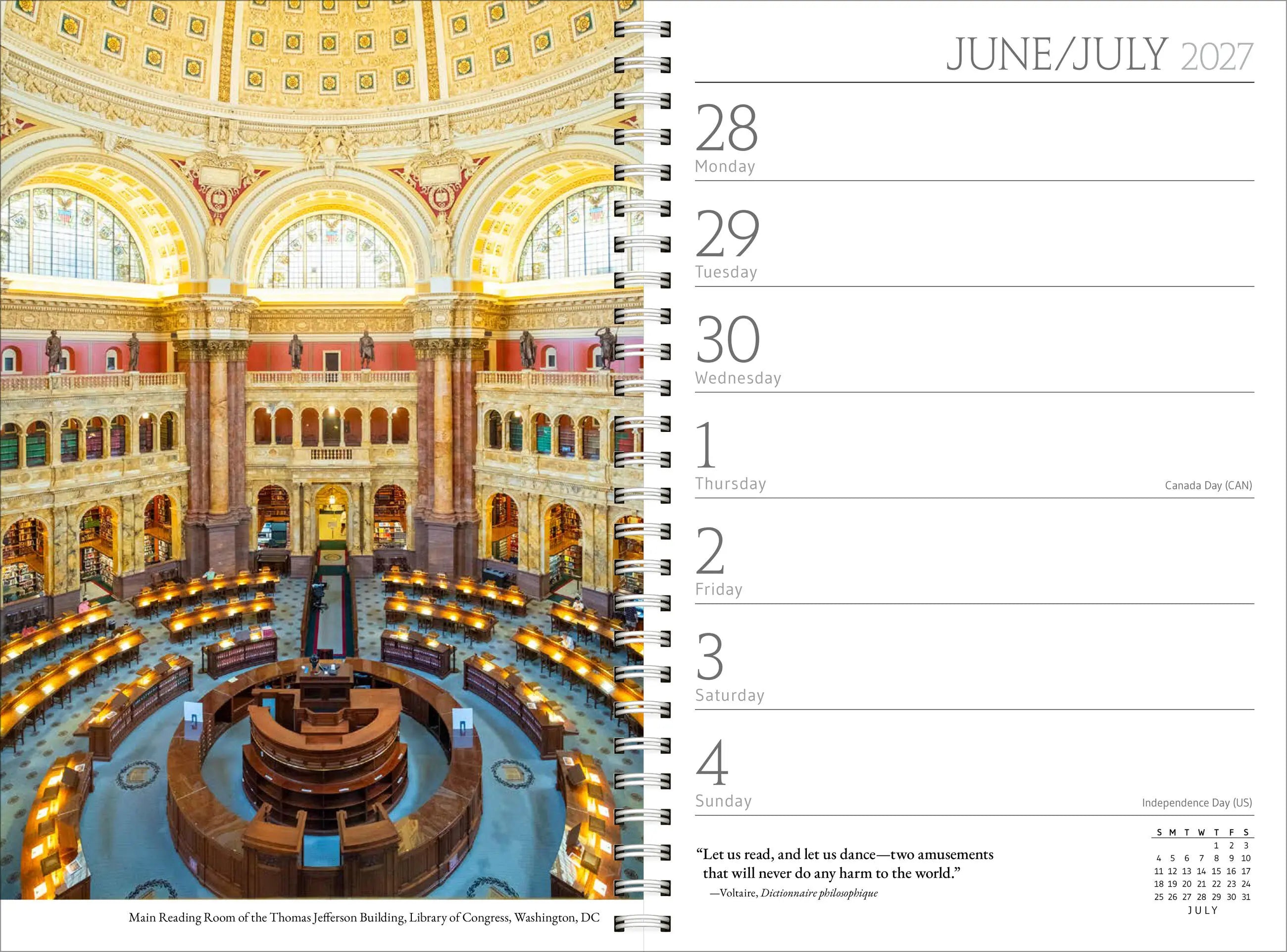 A Book Lover’s Year Engagement Calendar 2027