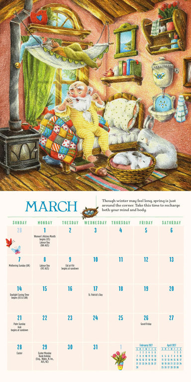 Gnome Life 2027 Mini Wall Calendar