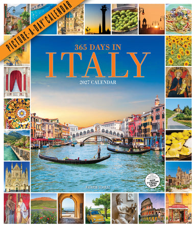 365 Days in Italy Picture-A-Day 2027 Wall Calendar