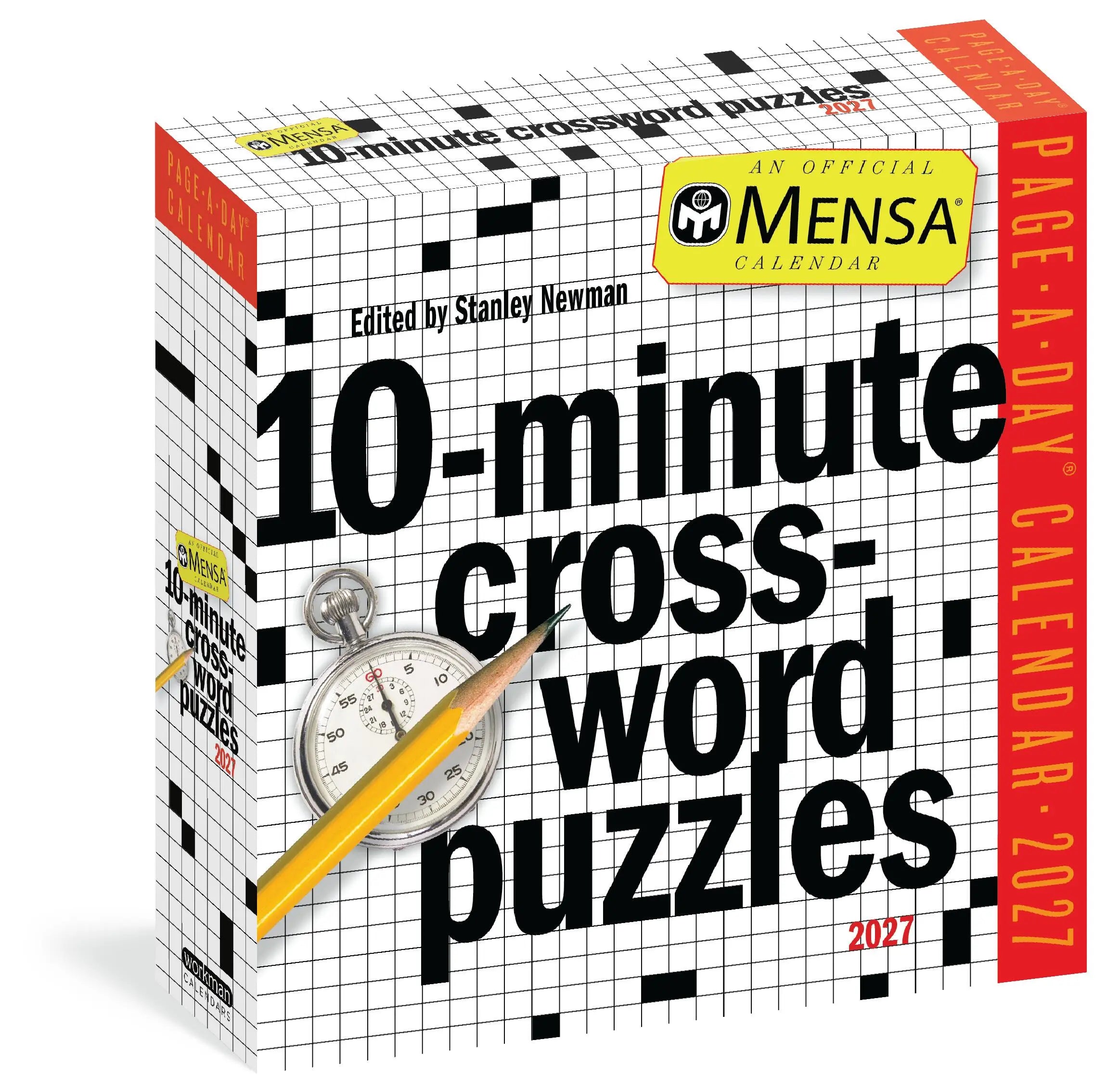 WRK Mensa® 10-Minute Crossword Puzzles 2027 Page-A-Day® Calendar