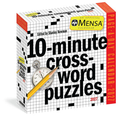 Mensa 10-Minute Crossword Puzzles 2027 Page-A-Day Calendar