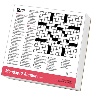 Mensa 10-Minute Crossword Puzzles 2027 Page-A-Day Calendar
