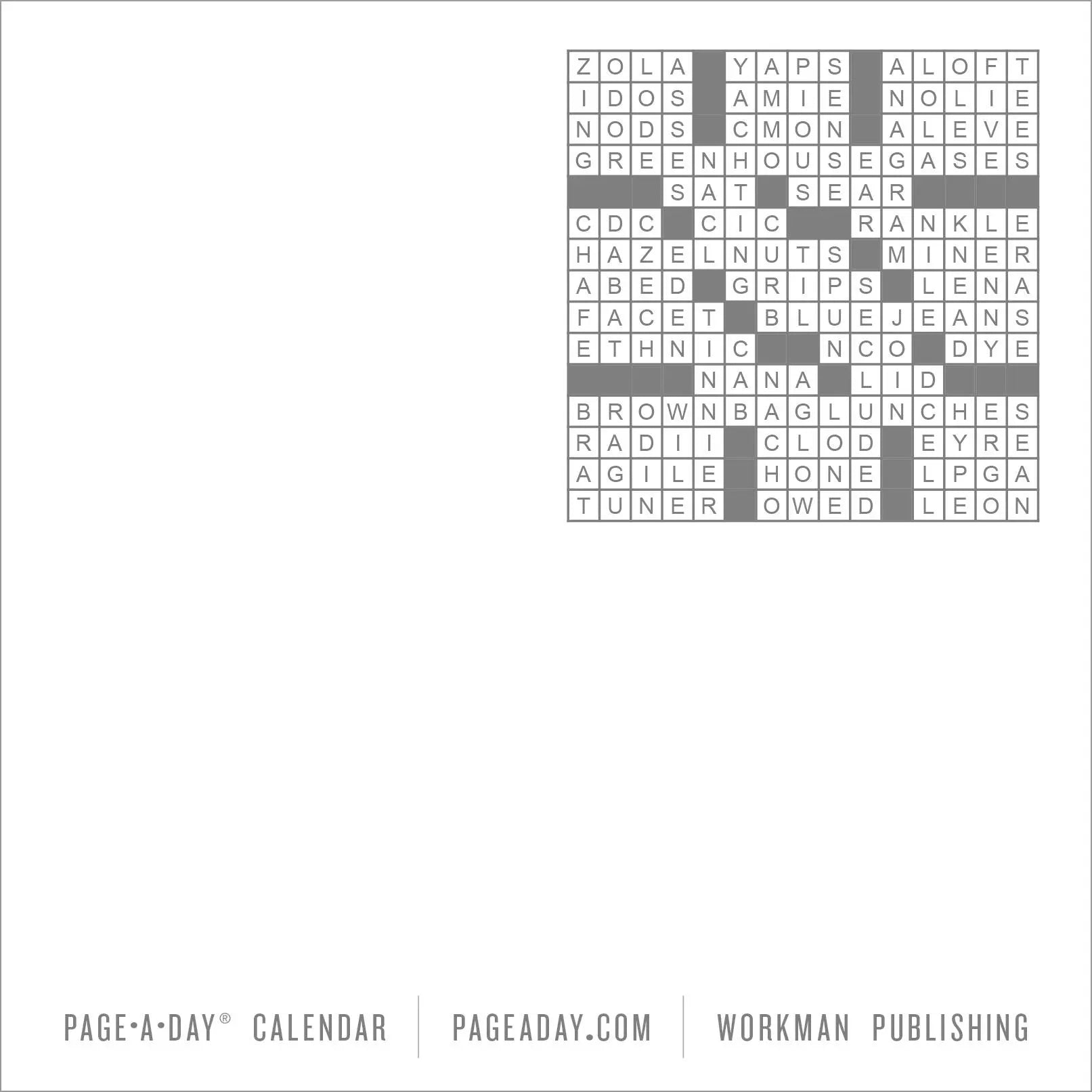 WRK Mensa® 10-Minute Crossword Puzzles 2027 Page-A-Day® Calendar