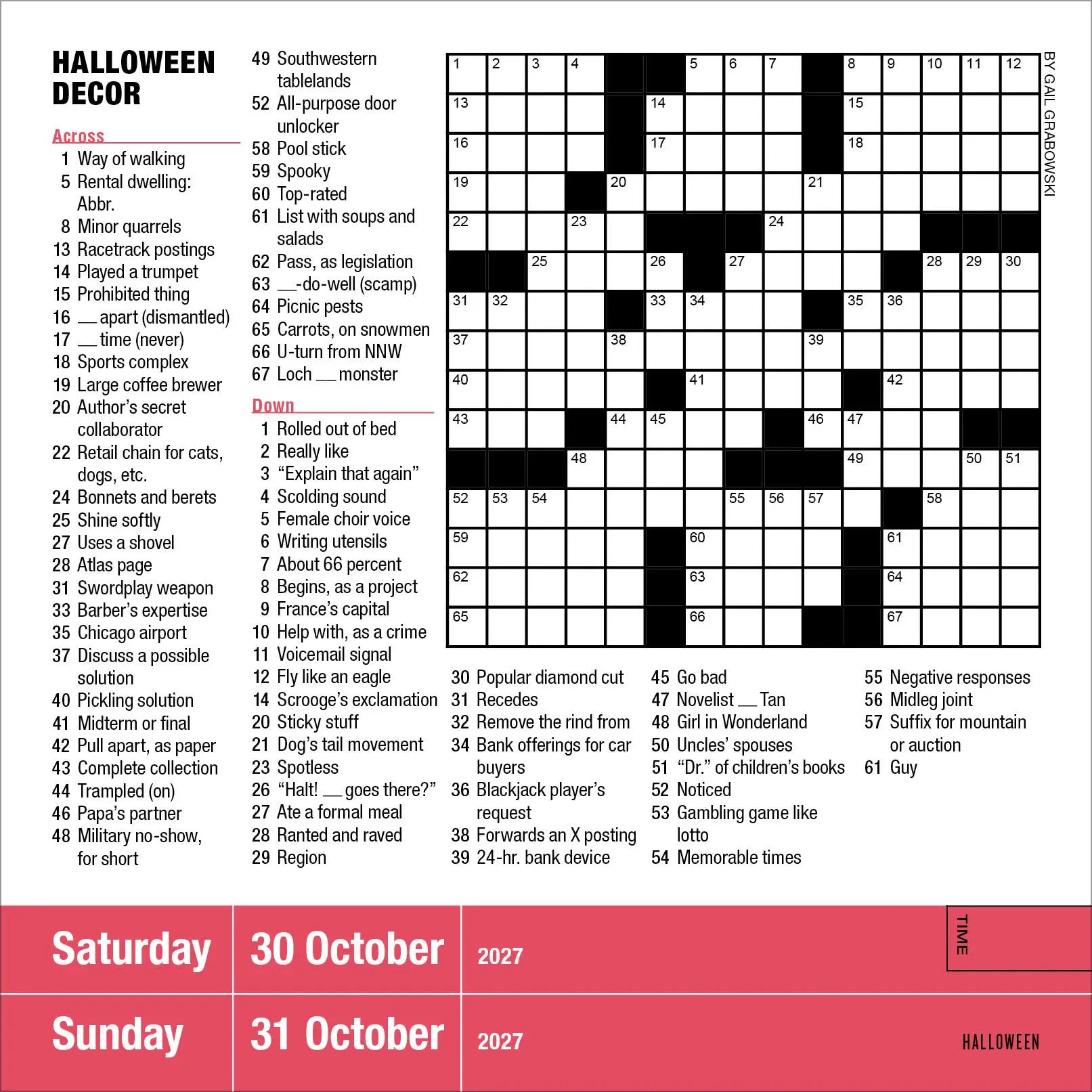WRK Mensa® 10-Minute Crossword Puzzles 2027 Page-A-Day® Calendar