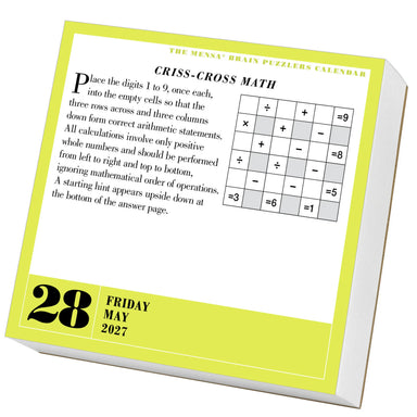 Mensa 365 Brain Puzzlers 2027 Page-A-Day Calendar