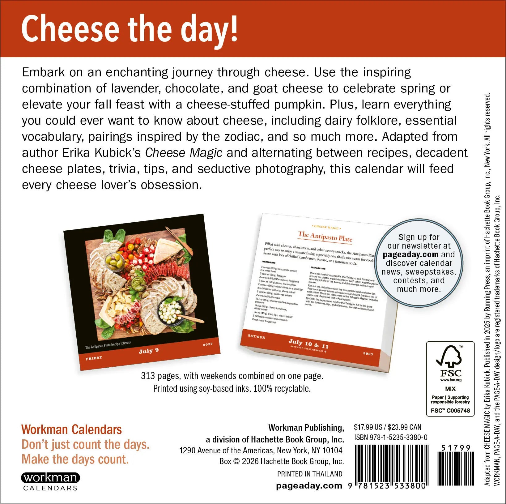 Cheese Magic 2027 Page-A-Day Calendar