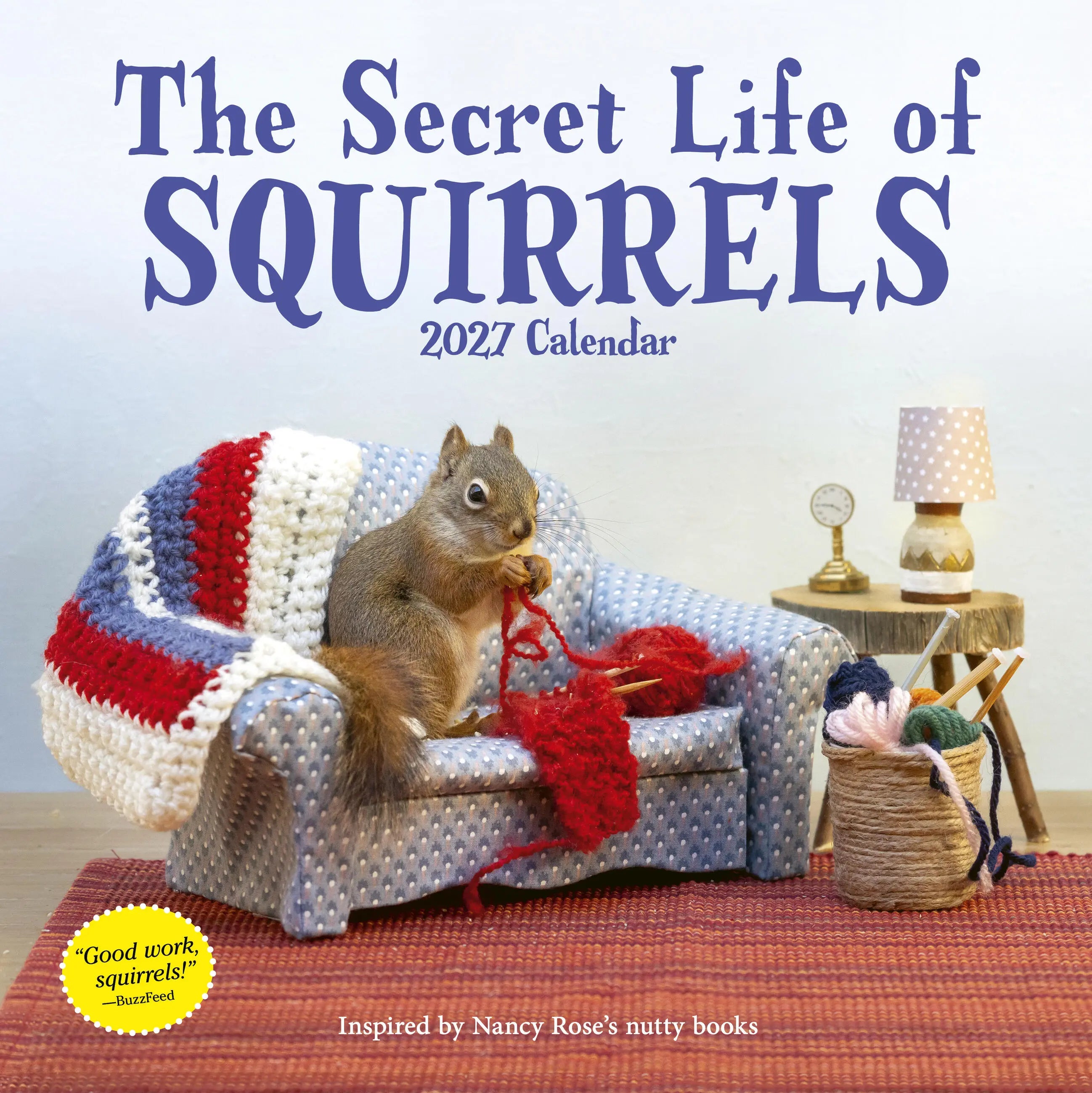WRK Secret Life of Squirrels 2027 Wall Calendar