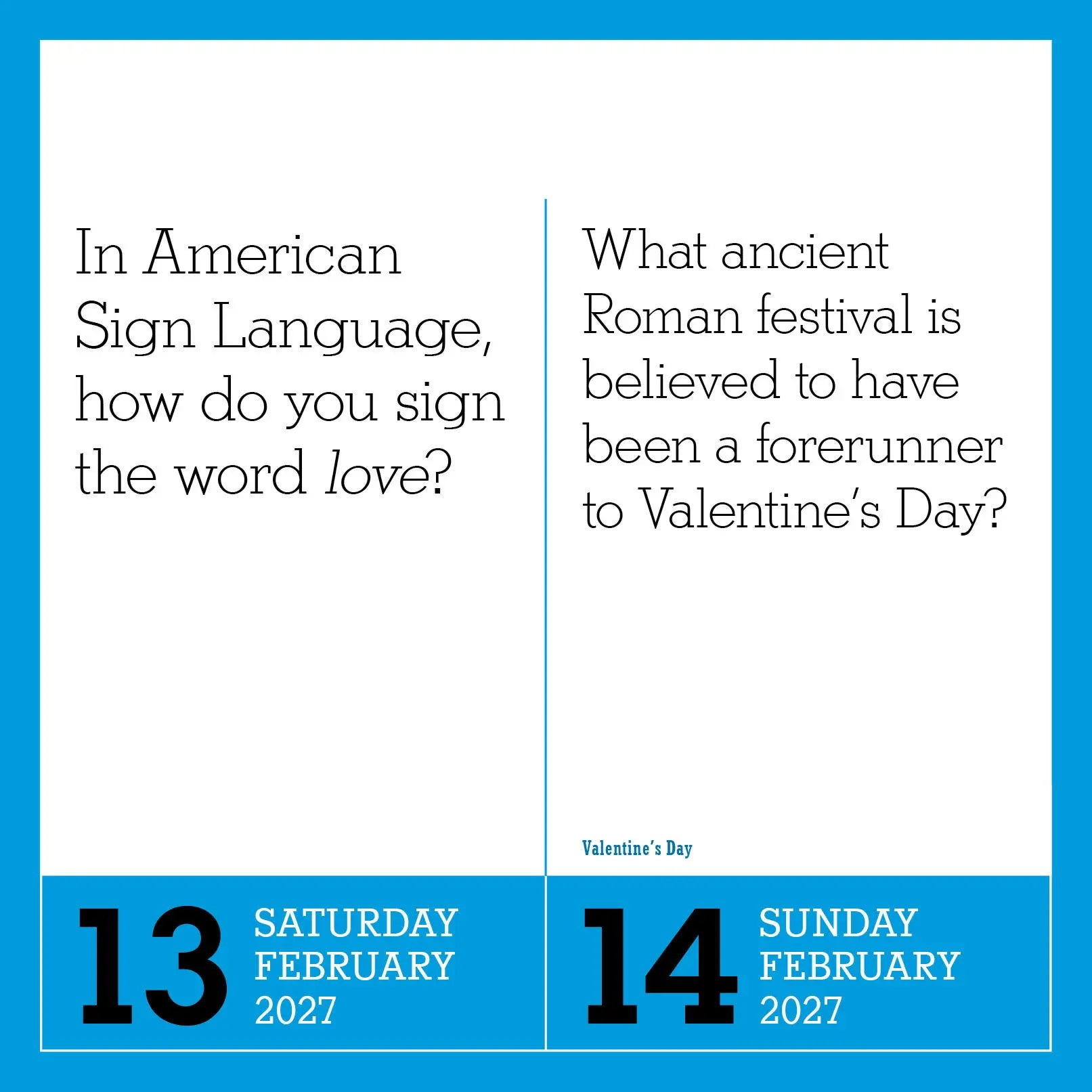 WRK 365 Days of Amazing Trivia 2027 Page-A-Day® Calendar