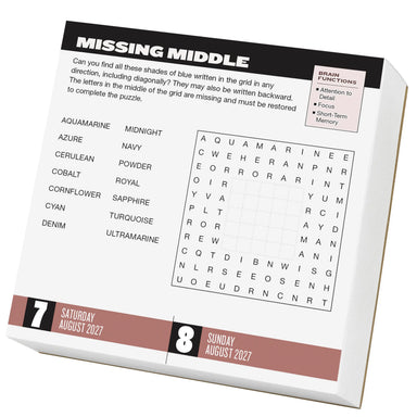 Brainpower Puzzles 2027 Page-A-Day Calendar
