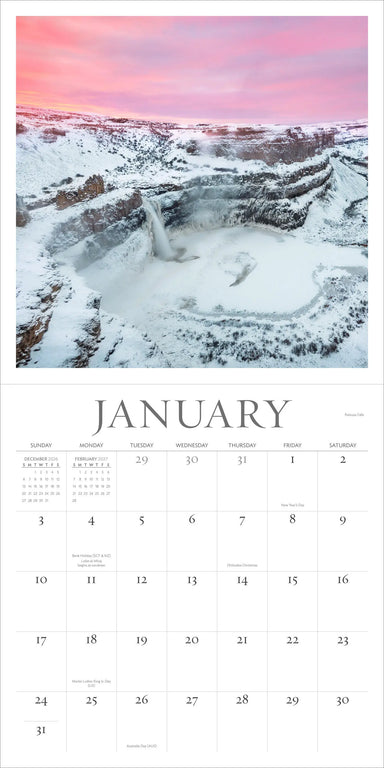 Washington Evergreen 2027 Wall Calendar