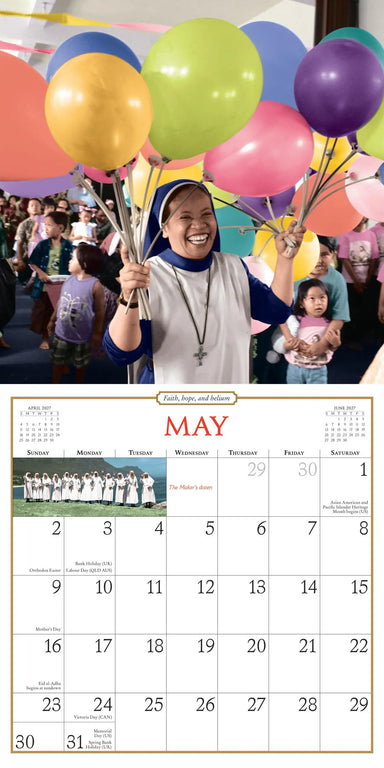 Nuns Having Fun 2027 Wall Calendar