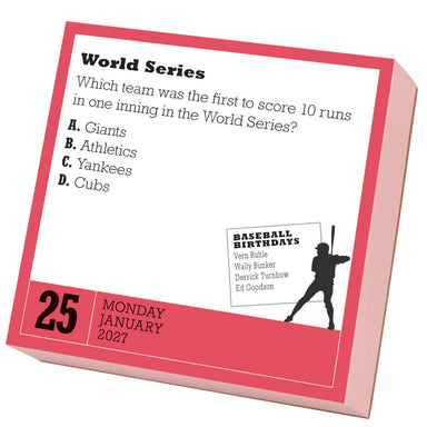 A Year of Baseball Trivia! 2027 Page-A-Day Calendar