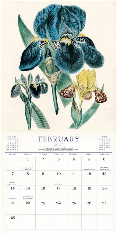 The World of John Derian Flowers 2027 Wall Calendar