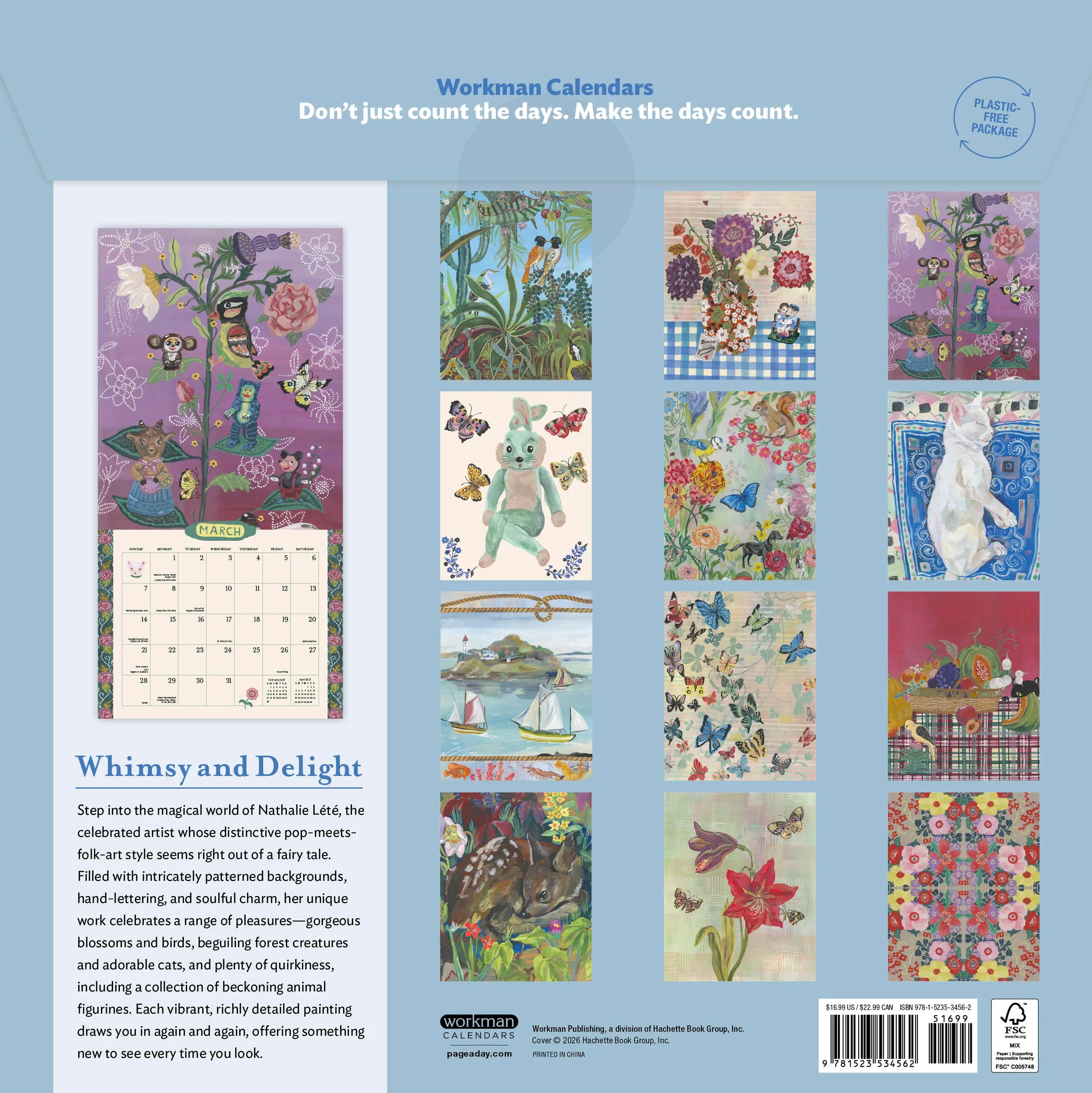 WRK The World of Nathalie Lété 2027 Wall Calendar