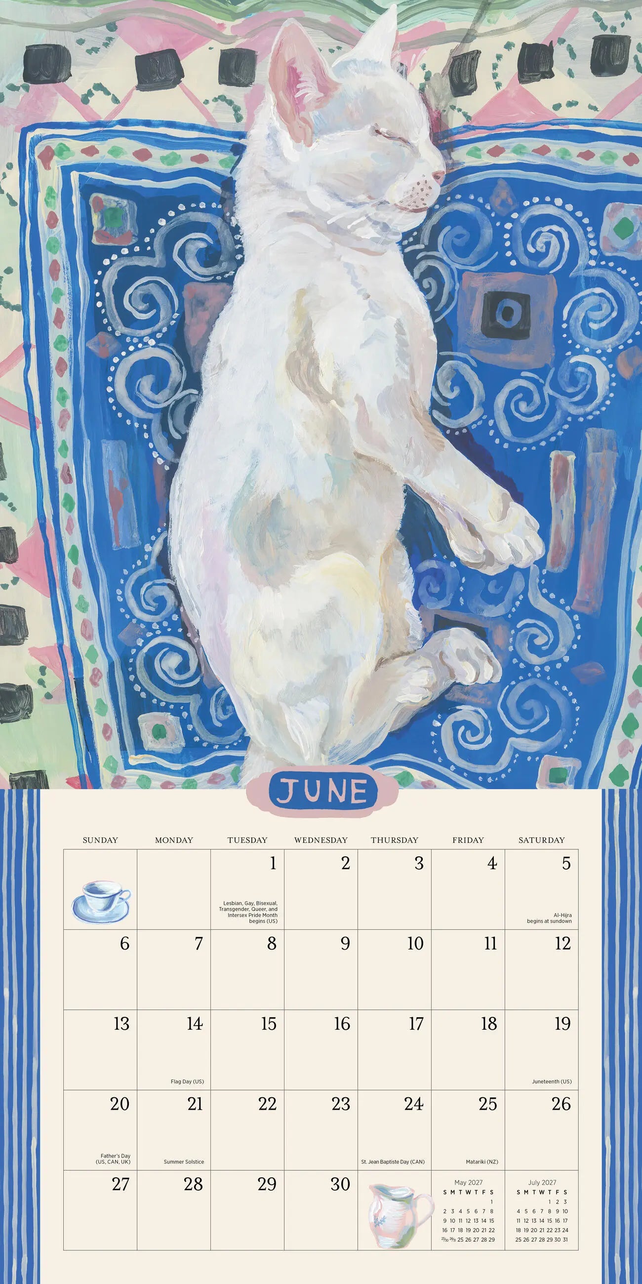 WRK The World of Nathalie Lété 2027 Wall Calendar