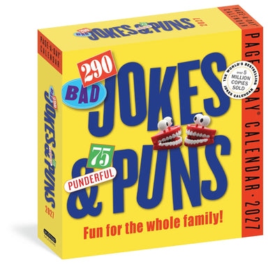 290 Bad Jokes & 75 Punderful Puns 2027 Page-A-Day Calendar