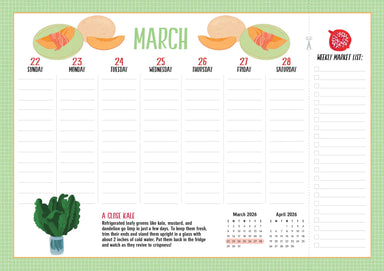 The Kitchen Companion Magnetic Page-A-Week Calendar 2027