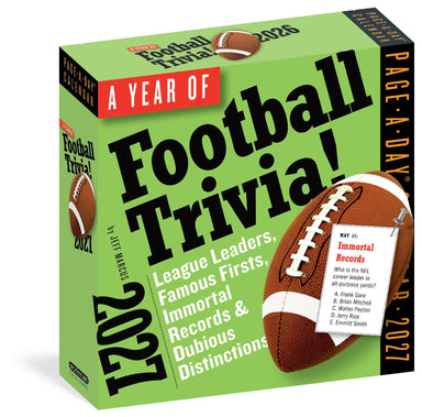 A Year of Football Trivia! 2027 Page-A-Day Calendar
