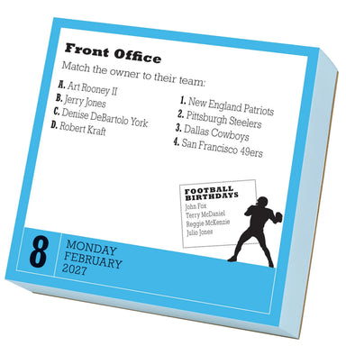 A Year of Football Trivia! 2027 Page-A-Day Calendar