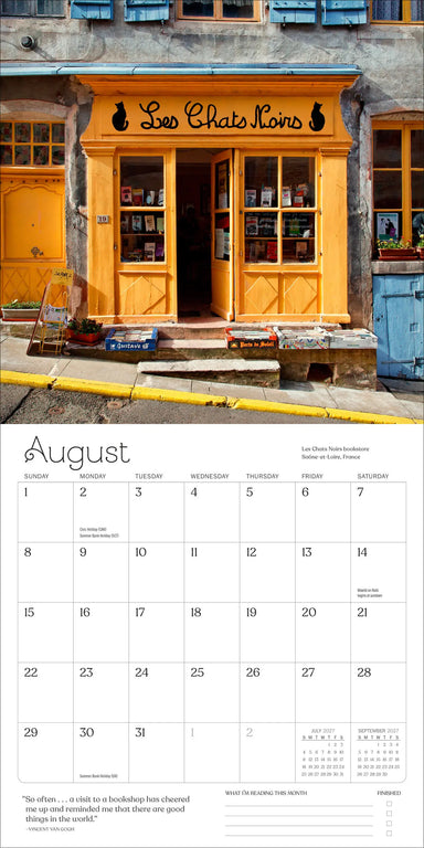 A Calendar for Book Lovers 2027 Wall Calendar