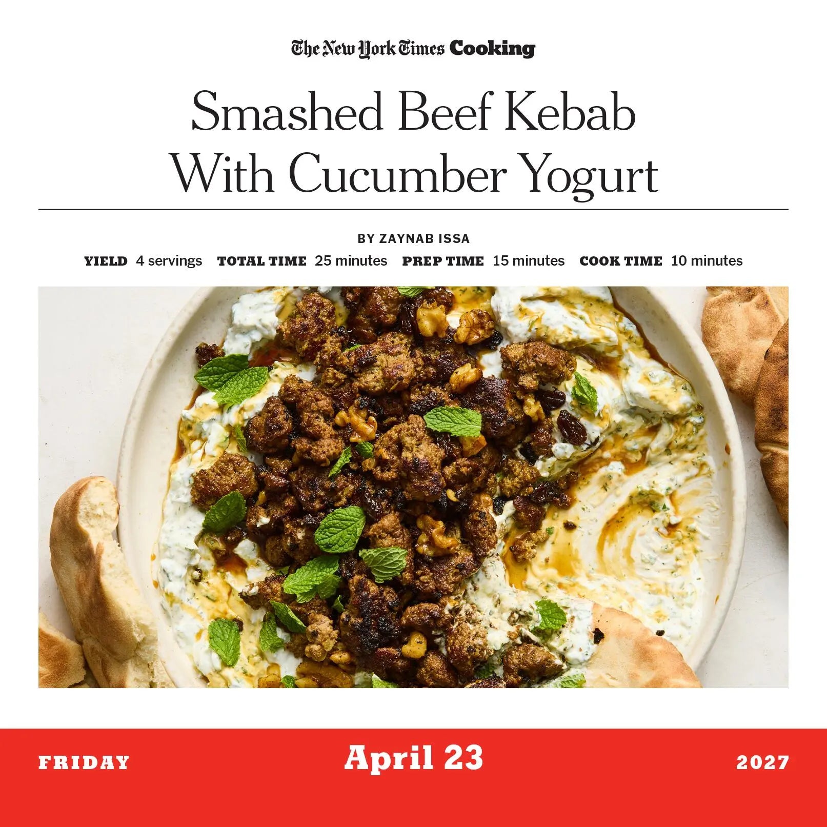 WRK The New York Times Cooking 2027 Page-A-Day® Calendar