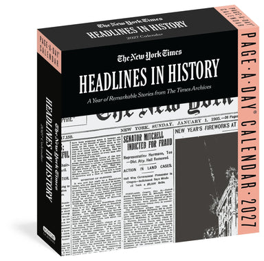 The New York Times Headlines in History 2027 Page-A-Day Calendar