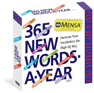 Mensa 365 New Words-A-Year 2027 Page-A-Day Calendar