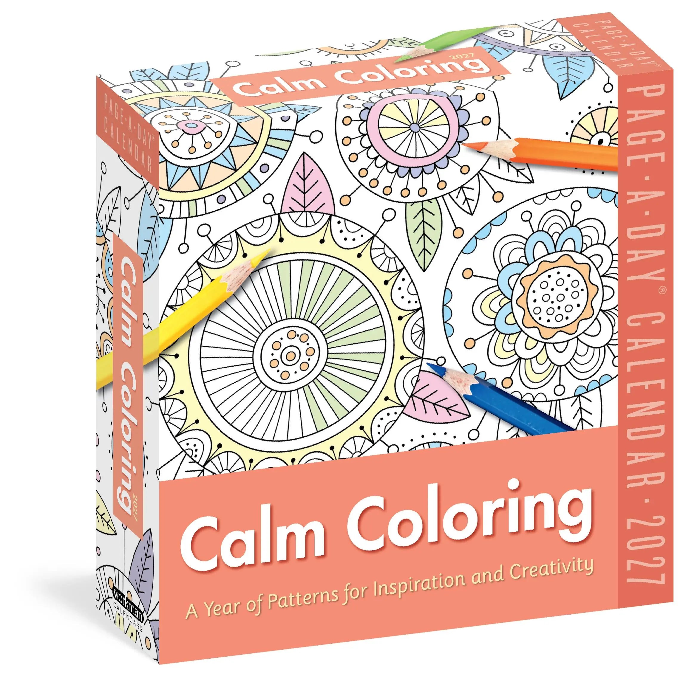 Calm Coloring 2027 Page-A-Day Calendar