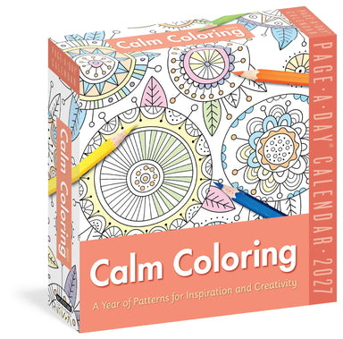 Calm Coloring 2027 Page-A-Day Calendar
