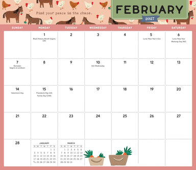 Go with the Flow 2027 Magnetic Monthly Calendar