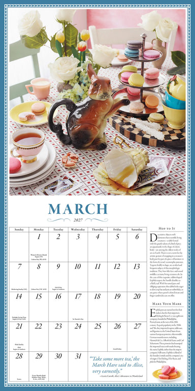 The Collectible Teapot 2027 Wall Calendar