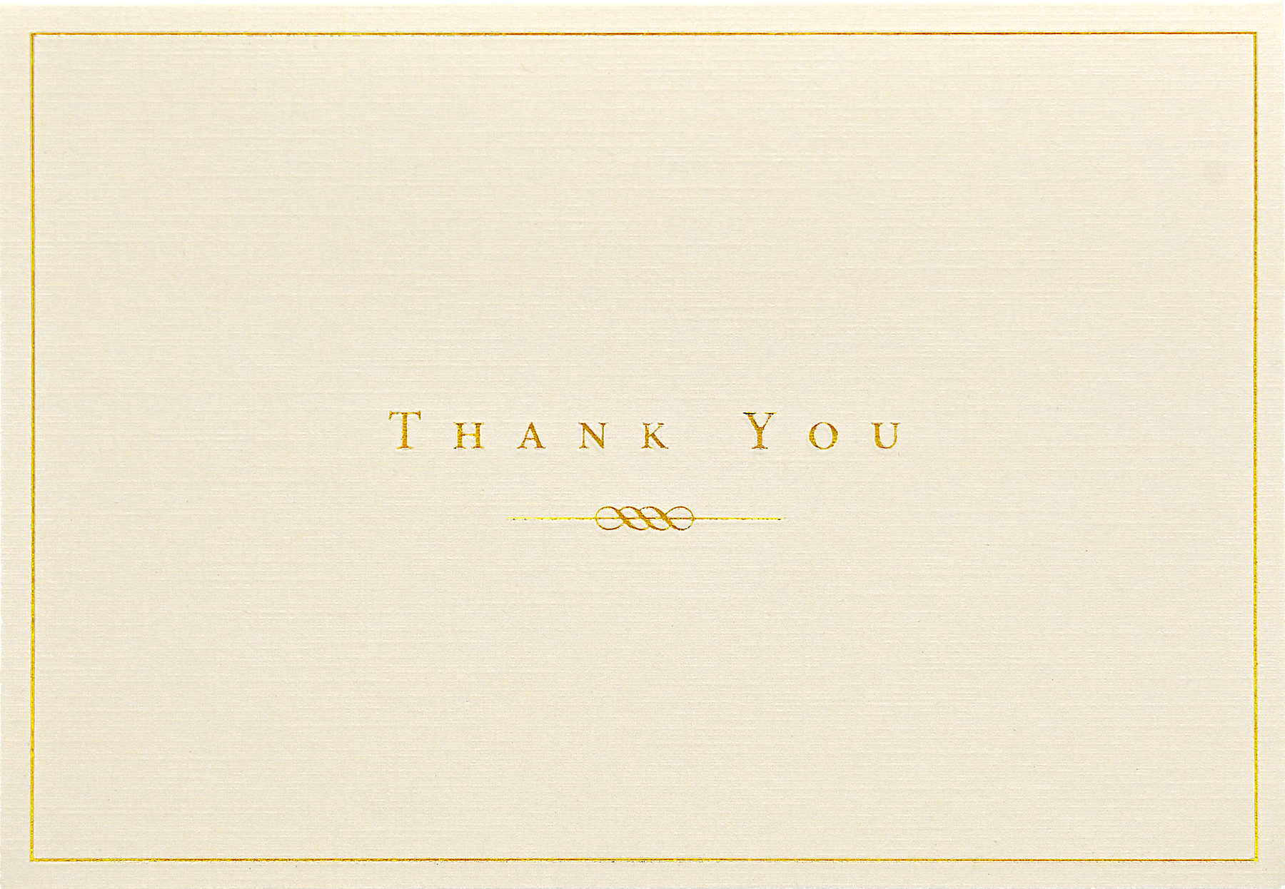 Gold And Cream Boxed Thank You Cards    