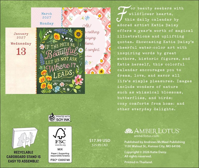 Katie Daisy 2027 Page-A-Day Calendar