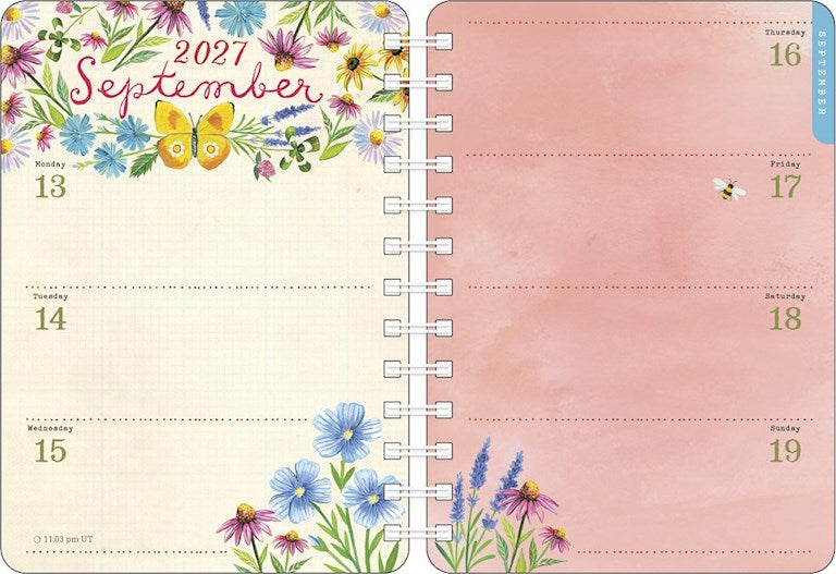 Katie Daisy Where Love Grows 2027 Weekly Planner Calendar