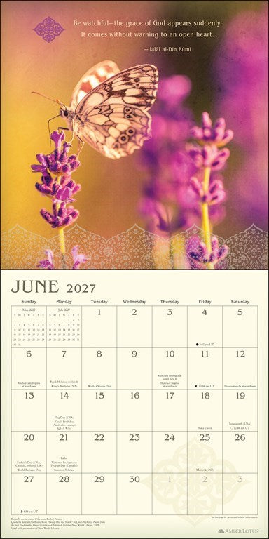 Meditation 2027 Wall Calendar